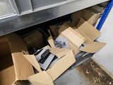 a cardboard box that is sitting on the floor