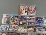 a lot of video games on display on a table
