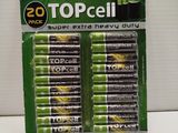many piles of batteries in the package on the table