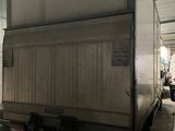 a truck that is parked inside of a building