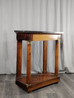 Console en noyer reposant sur deux colonnes à chapiteau en l… (photo 2)