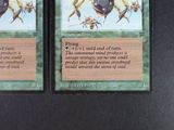 two cards that have a picture of a bee on them