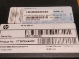 a close up of a laptop with a barcode on it