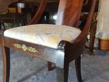 a chair that is sitting in front of a desk