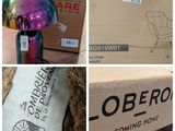 plusieurs images différentes d'une boîte contenant une lampe, une image d'une boîte contenant une lampe et une image d'une boîte contenant une