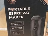 packaging of a portable espresso maker sitting on a table
