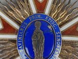 medal of the order of saint philip of spain, with a blue and gold star