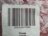 a close up of a package with a barcode on it