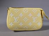 louis vuitton yellow monograme leather wrist bag