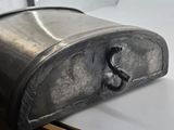 a metal box that has a handle on it