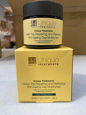 9 pots 60 ml. de crème de jour anti-âge réparatrice au thé v…