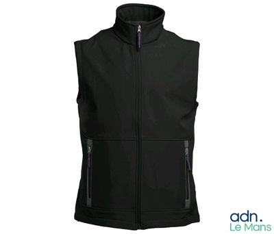a black vest with zippers and zippers on the front