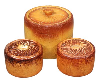 PILLIVUYT et SAAREGUEMINES - Suite de 3 TERRINES A PATE CROU… - Photo 1