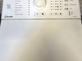 an image of a white washer sitting on top of a counter