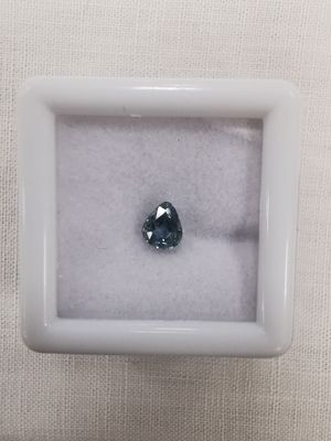 SAPHIR blue green Malawi Malawi poire 5,3 x 4,5 0,65ct