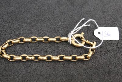 a close up of a chain with a tag on it