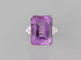 an amethorate and diamond ring