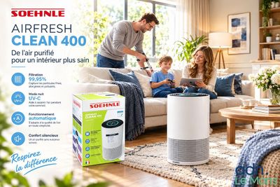 Un homme et une femme nettoient leur salon avec leur fils.