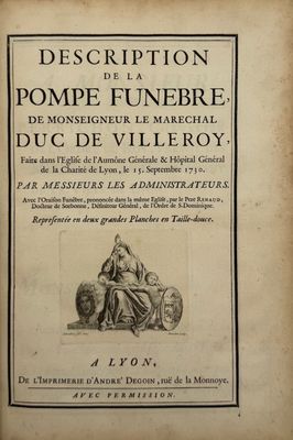 [RENAUD (Louis)]. Description de la pompe funèbre de Monseig…