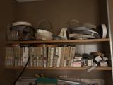 a book shelf with a lot of books on it