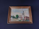 a picture of a painting hanging on the wall