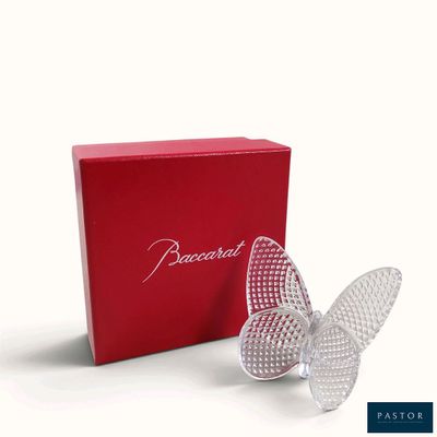 a red box with a white butterfly on it and a red box with a white butterfly on it