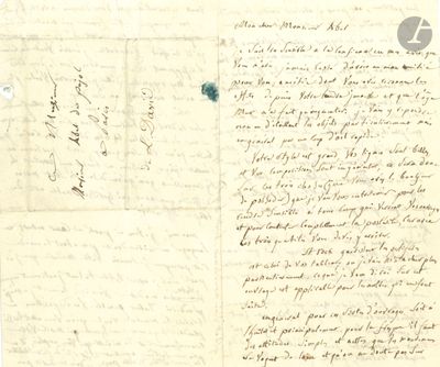 an old handwritten letter from a man who is writing on a piece of paper