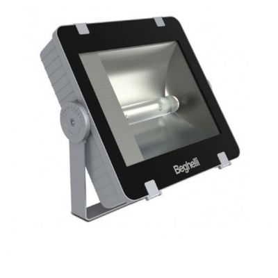 a close up of a flood light on a white background