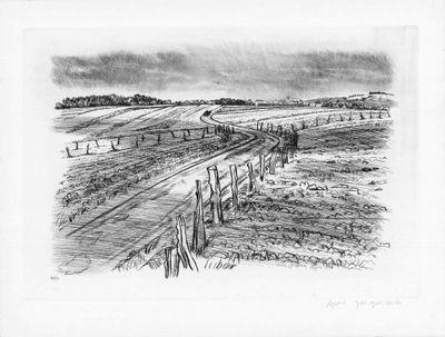 André JACQUEMIN (1904-1992) - Les champs, 1979, Gravure orig…