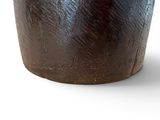 an image of a wooden bowl with writing on it