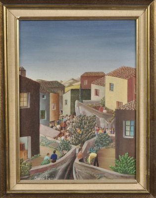 Serge FIORIO (1911-2011) : Procession villageoise. - Photo 1