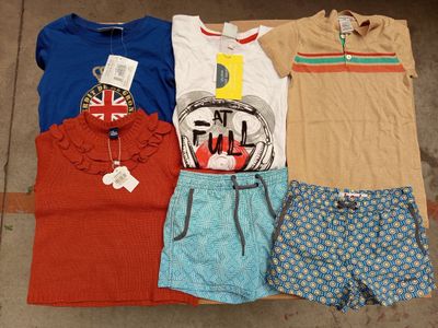 un tas de vêtements posé par terre