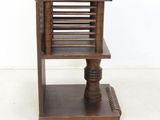 an image of a wooden side table with a shelf