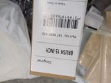 a box with a barcode on it sitting on the ground