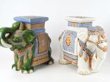 three vases that are sitting next to each other