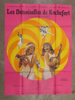 french movie poster for the film les demoiselles de rochefort