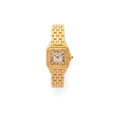 Montre-bracelet Cartier pour femme, en or 18 carats, à quartz