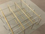 a picture of a metal rack that is on the floor