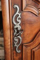 Buffet deux corp de style rustique en bois naturel, portes e… (photo 5)