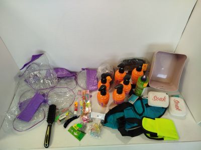 many items that are sitting on a shelf