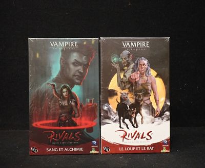 Les deux couvertures de la série sur les vampires sont présentées sur fond noir