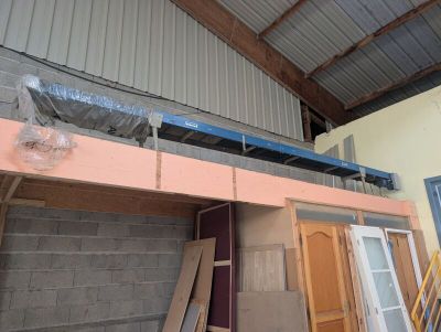 a picture of a room that is under construction