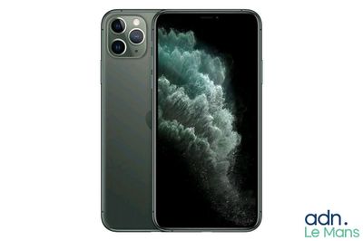 a close up of an iphone 11 with the camera open