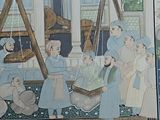 a picture of a painting on the wall of a building