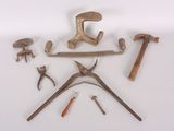 a lot of tools that are laying out on the table