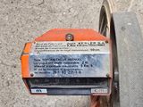 a close up of a wheel with a label on it