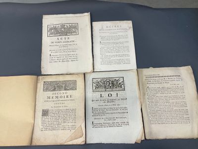 Six documents révolutionnaires sur le département des Bouche…
