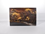 l'image d'une photo d'un tableau sur une surface blanche