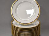 six plates stacked on top of each other on a table