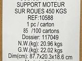 an image of a label on a cardboard box with a picture of a motorcycle